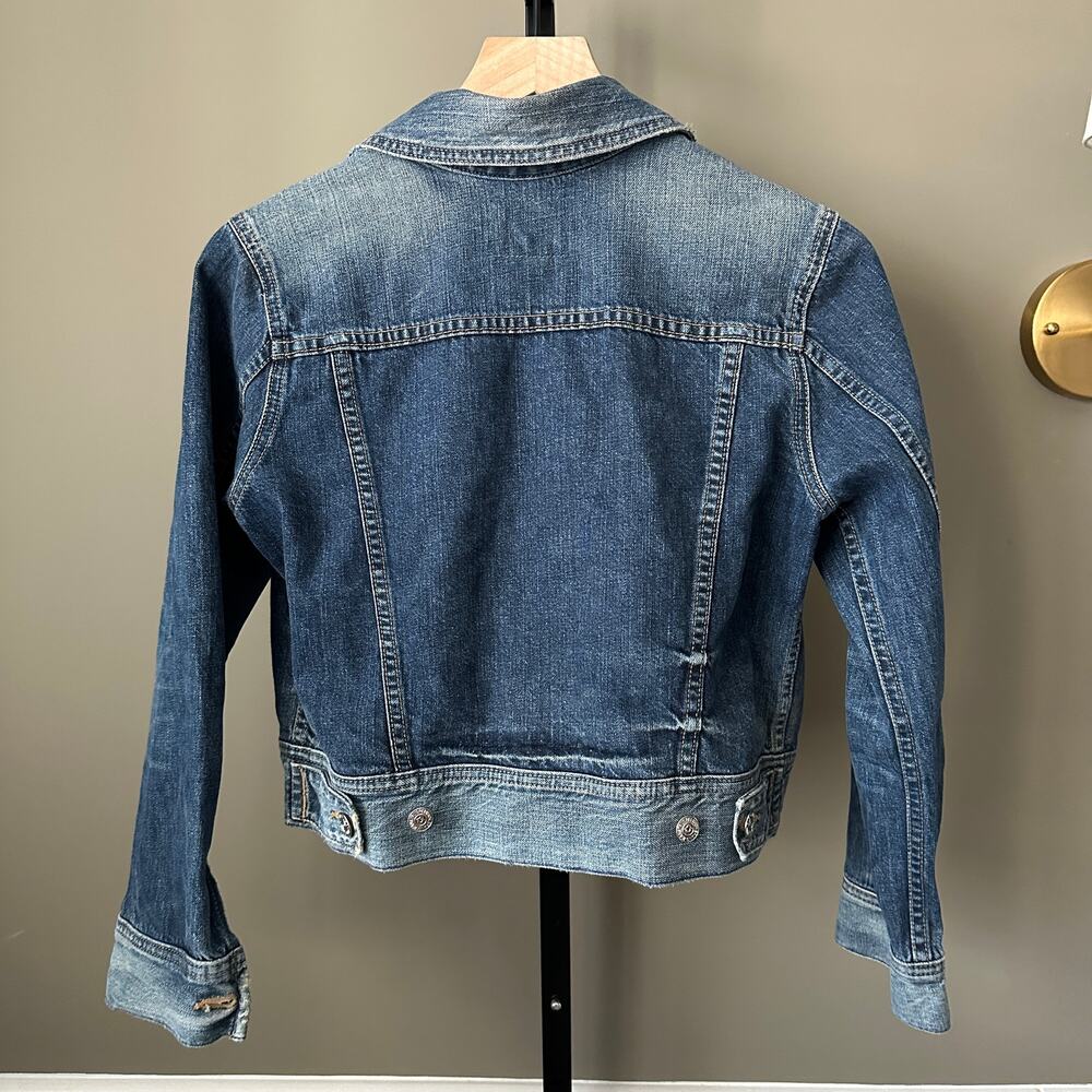 True Religion Dari Cropped Jean Jacket Medium - Picture 6 of 6